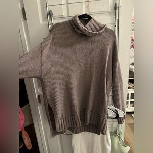 Aerie brown oversized sweater